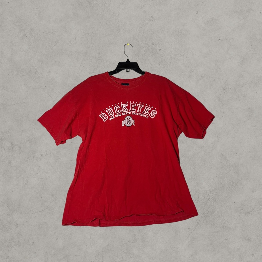 Ohio State University Buckeyes T-Shirt Mens XL Red Athletic Dept Graphic Tee